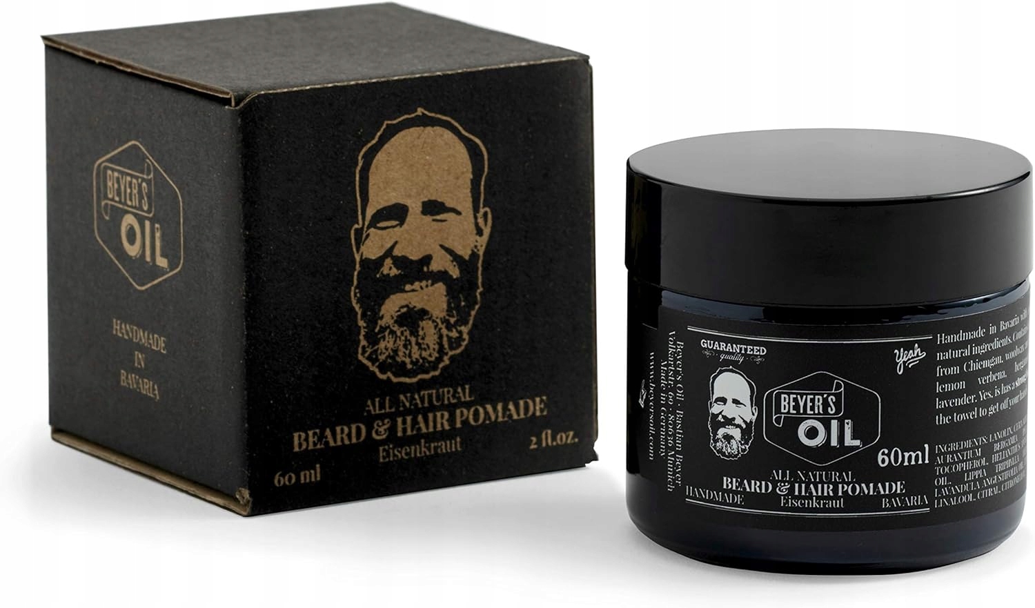 Beyer's Oil pomáda na vousy a vlasy citrusová verbena 60 Ml