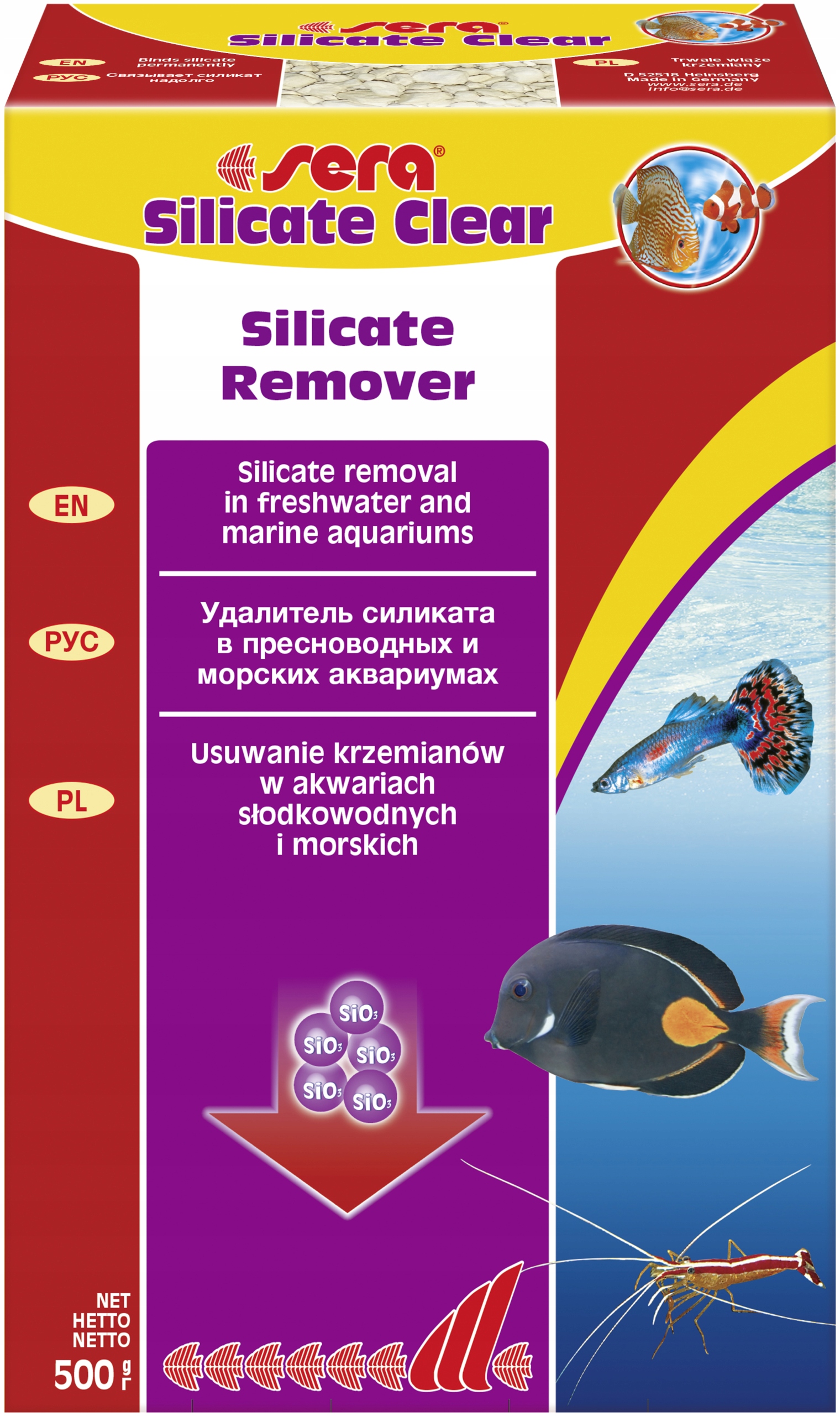 

Sera Marin Silicate Clear 500g. usuwa krzemiany