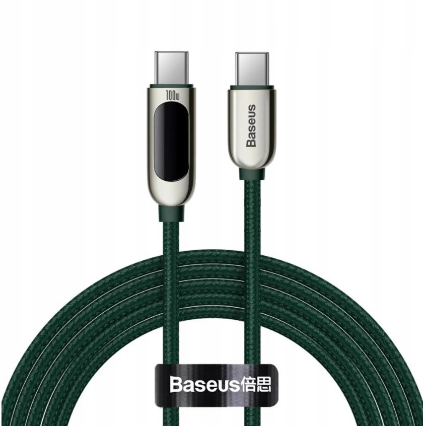 Kabel USB-C / USB-C, Baseus Display, 5A, 100W, 2m