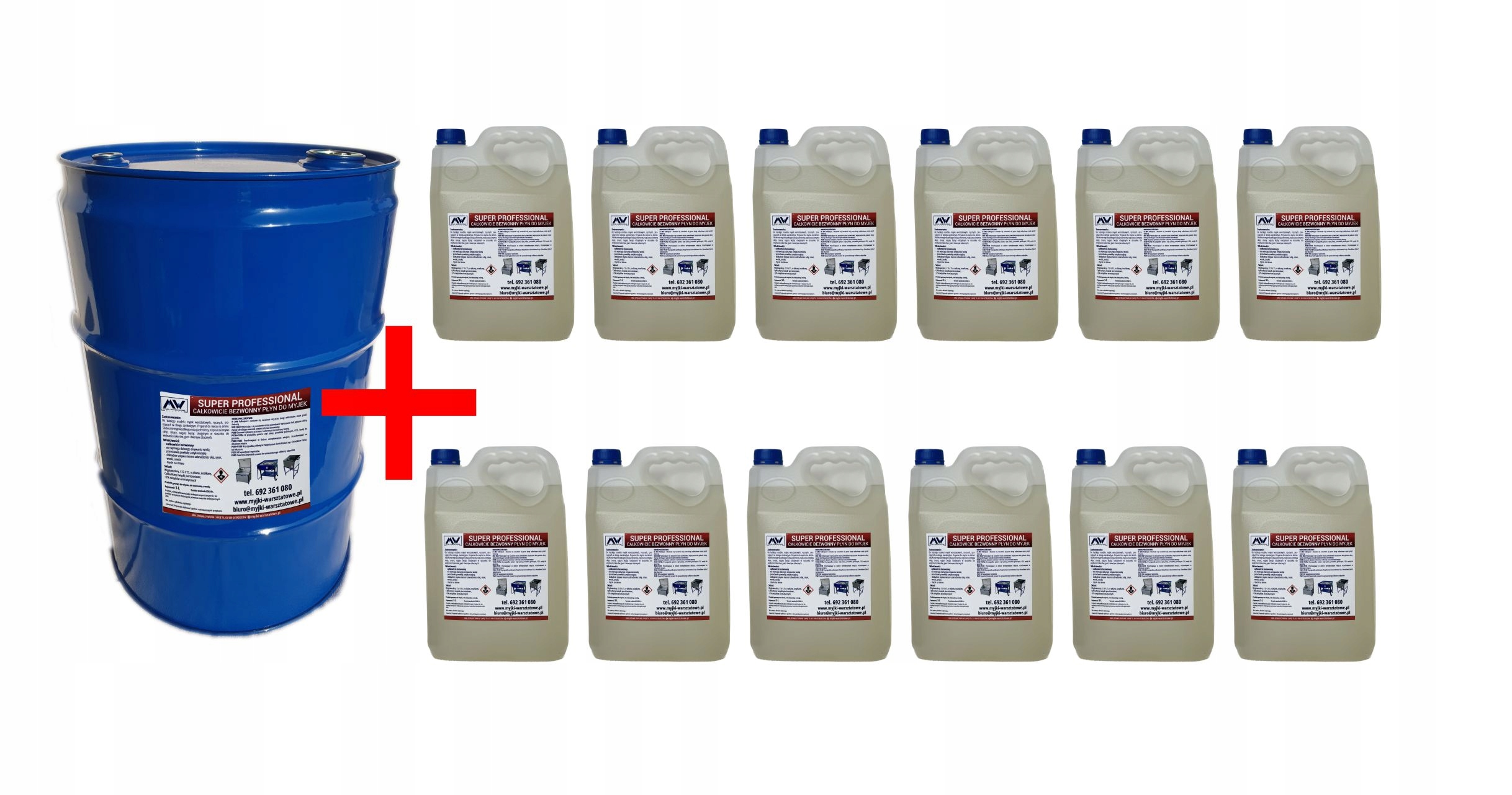 BEZWONNY PŁYN DO MYJEK WARSZTATOWYCH 60 L