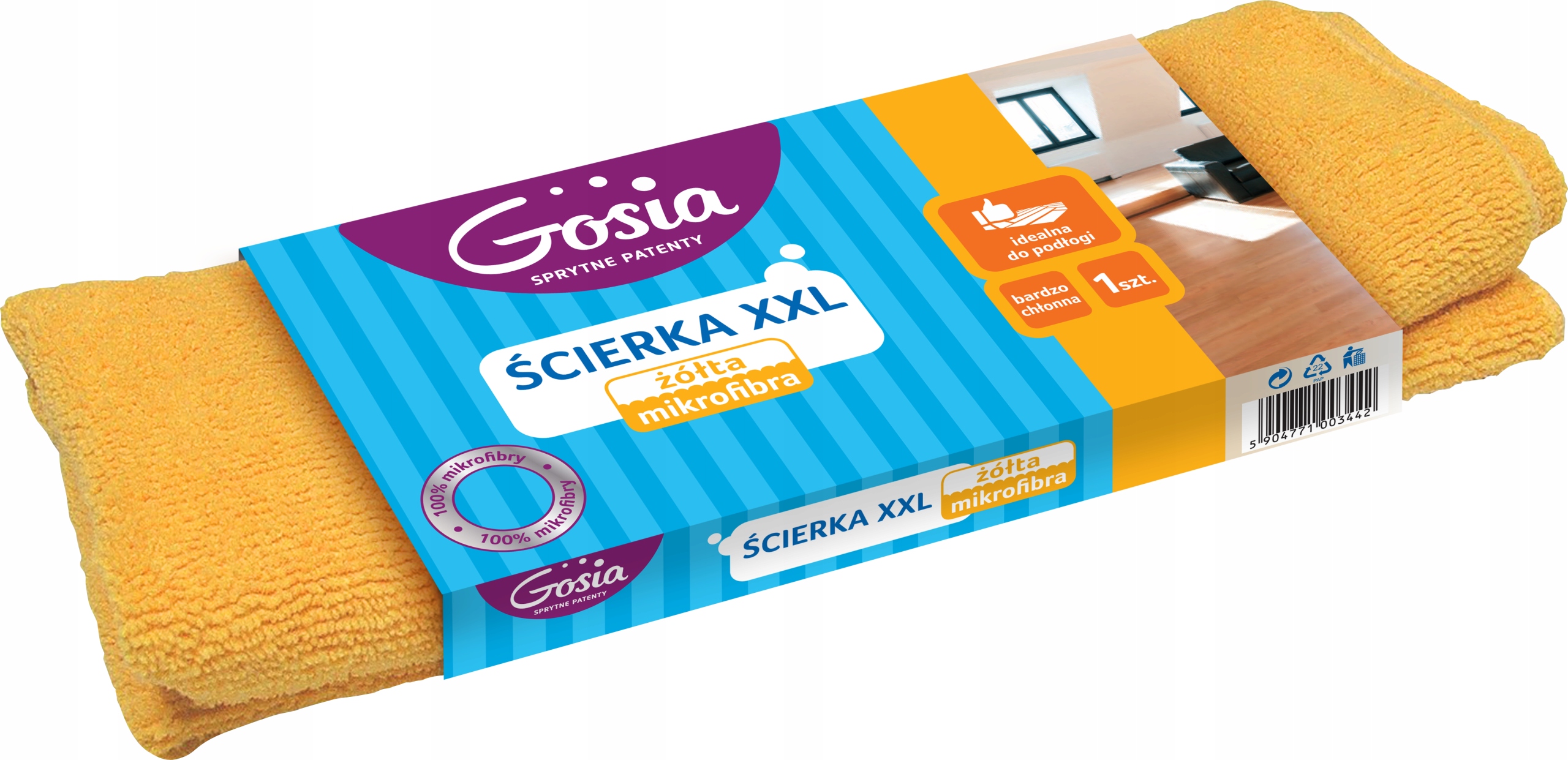 

Gosia Ścerka XXL Żółta Mikrofibra 1szt.