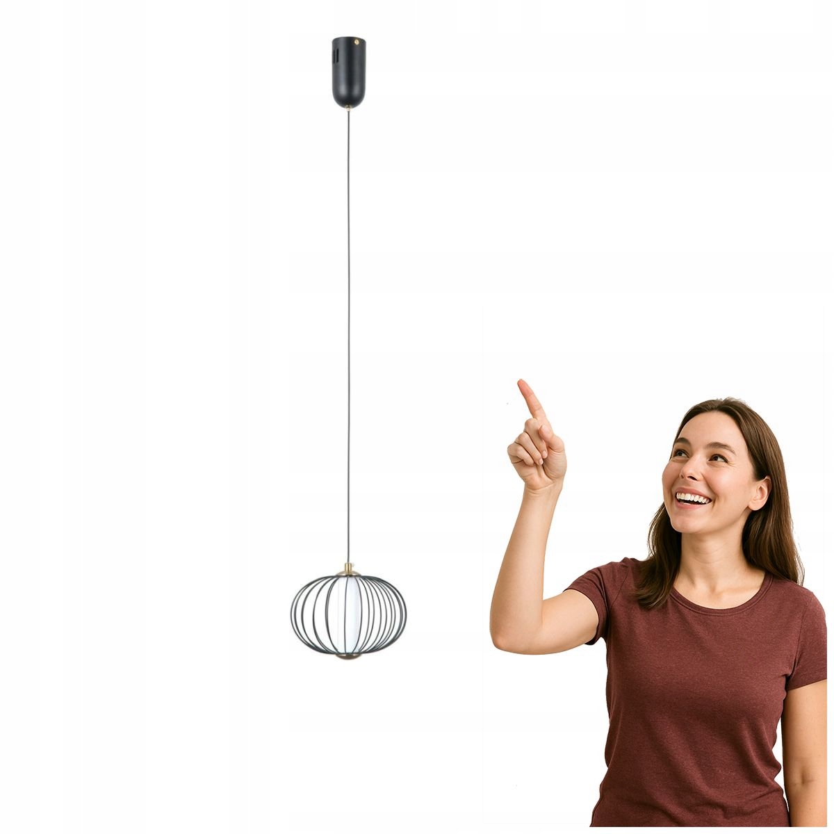 Závěsná Led lampa 5W Rabel PND-344221-1-BK Italux