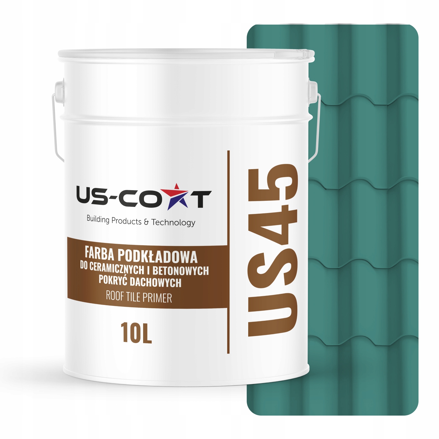 Podkladová Farba Na Keramickú Strechu Turkus Mätový Ral 6033 Mat 10L 71 m2