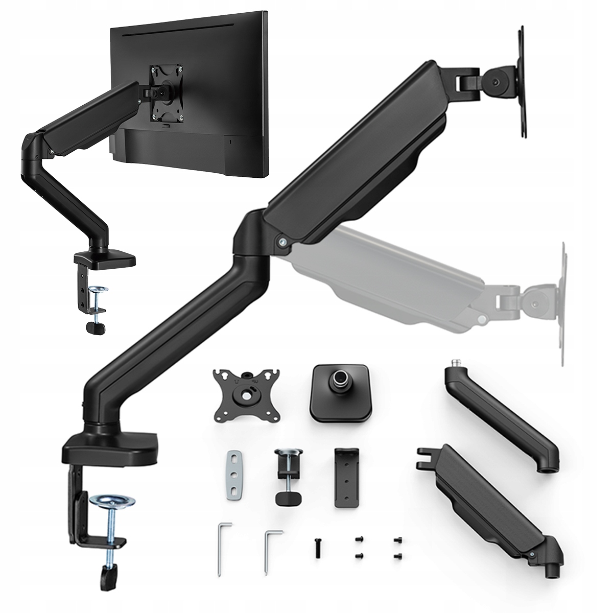 Hak regulowany uchwyt do biurka na monitor ramię do monitora Iiyama 34 cale