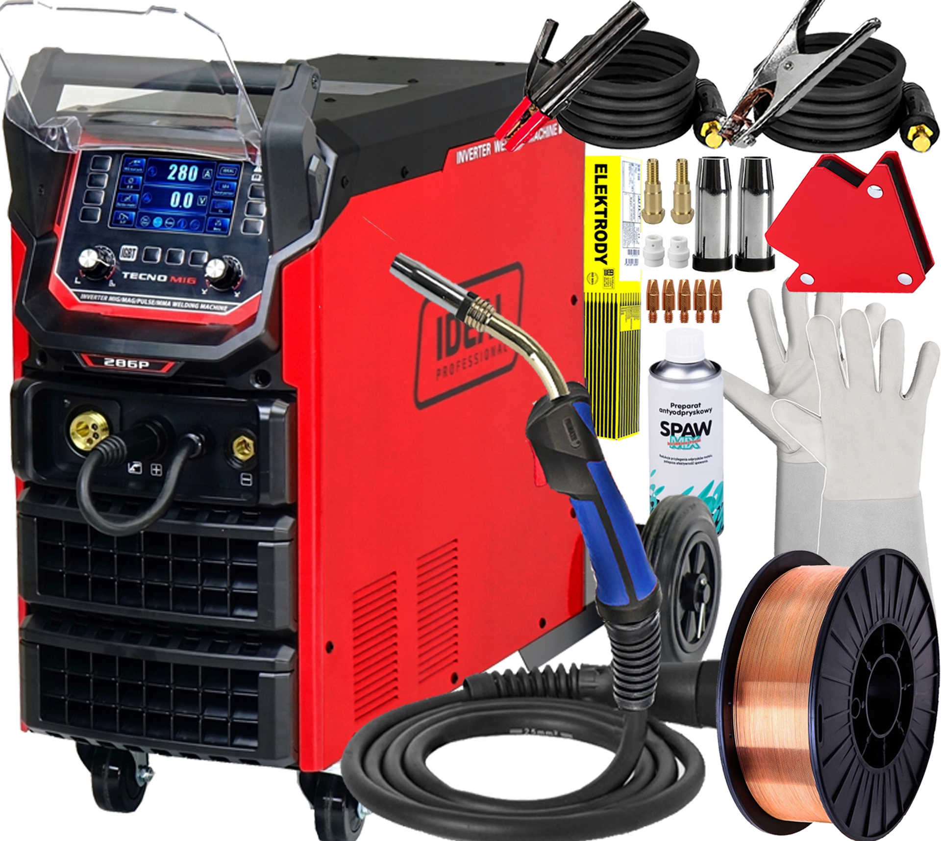 Invertorová Svářečka Migomat Ideal Tecnomig 286 Pulse Synergic LCD 400V