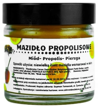 

Mazidło Propolisowe miód propolis- pierzga