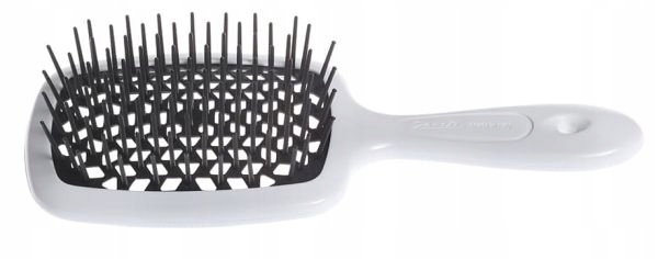 Janeke Superbrush Kadeřnický Kartáč Na Rozčesávání Vlasů Bílo-černý