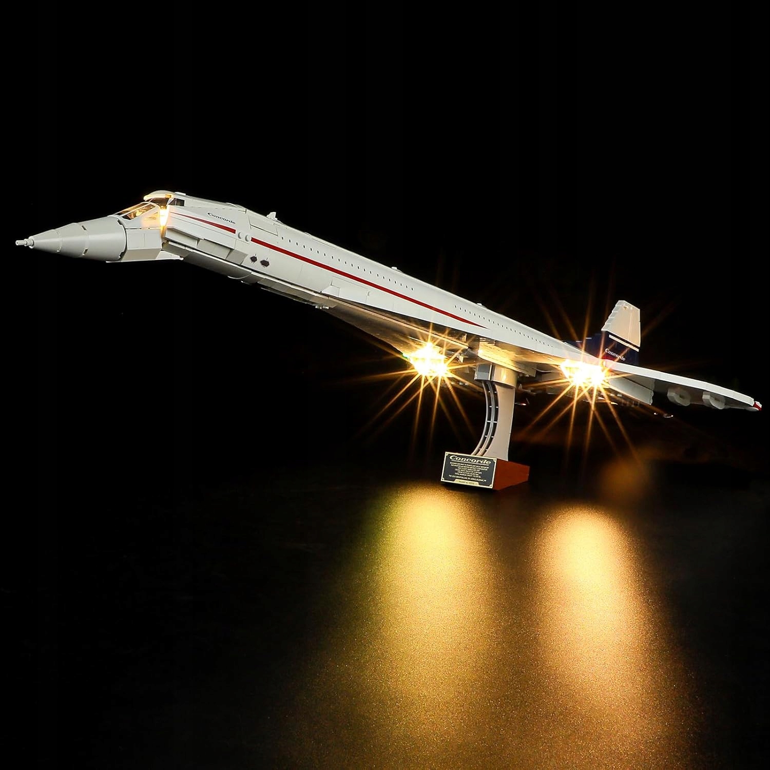 Oświetlenie LED do klocków do modelu Lego-10318 Icons Concorde