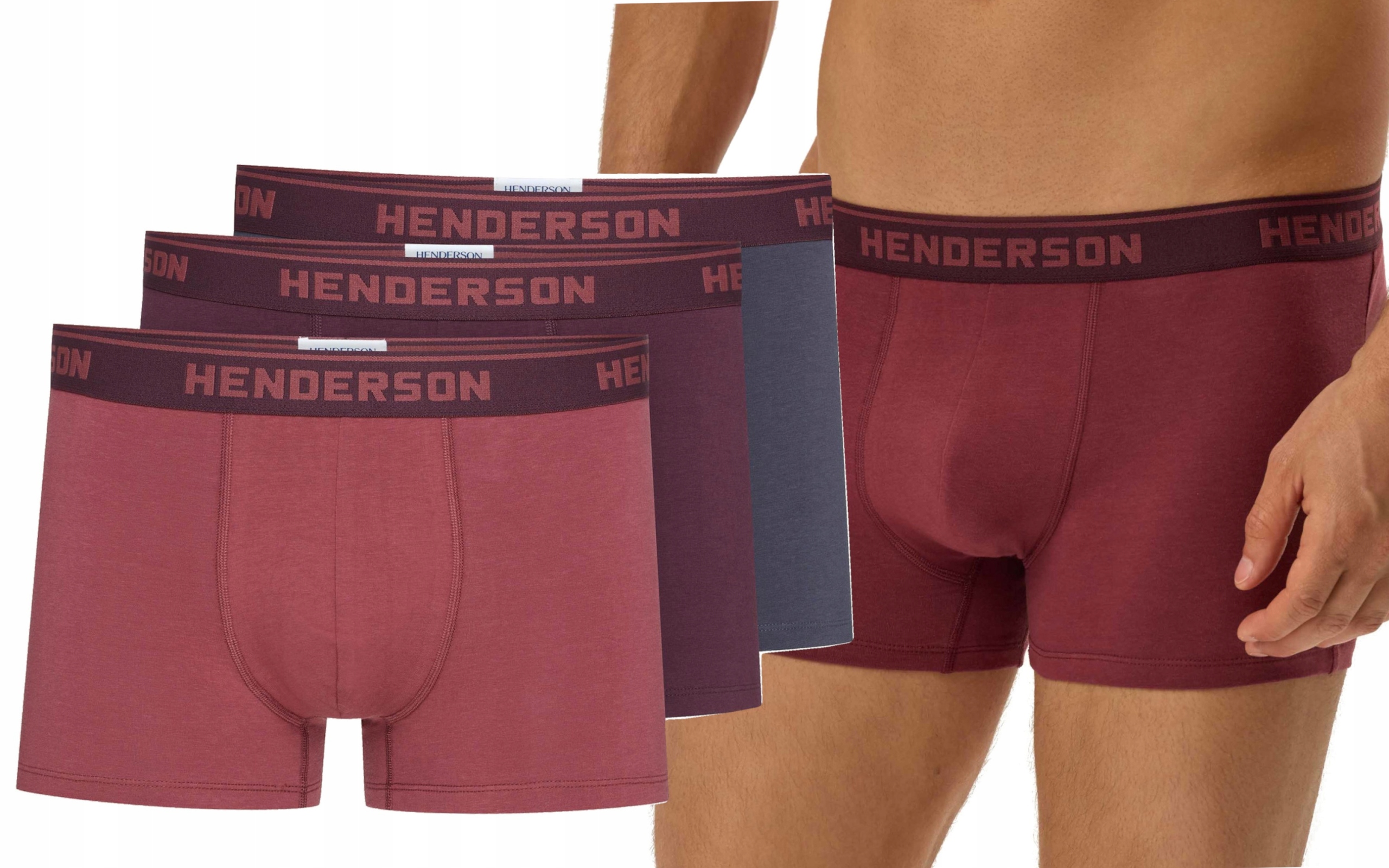 Henderson Bokserki z dłuższą nogawką Core 3-PAK Jewel 41931 *L*