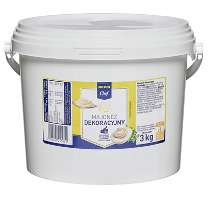 Dekorativní majonéza 3 kg Metro Chef Velké balení