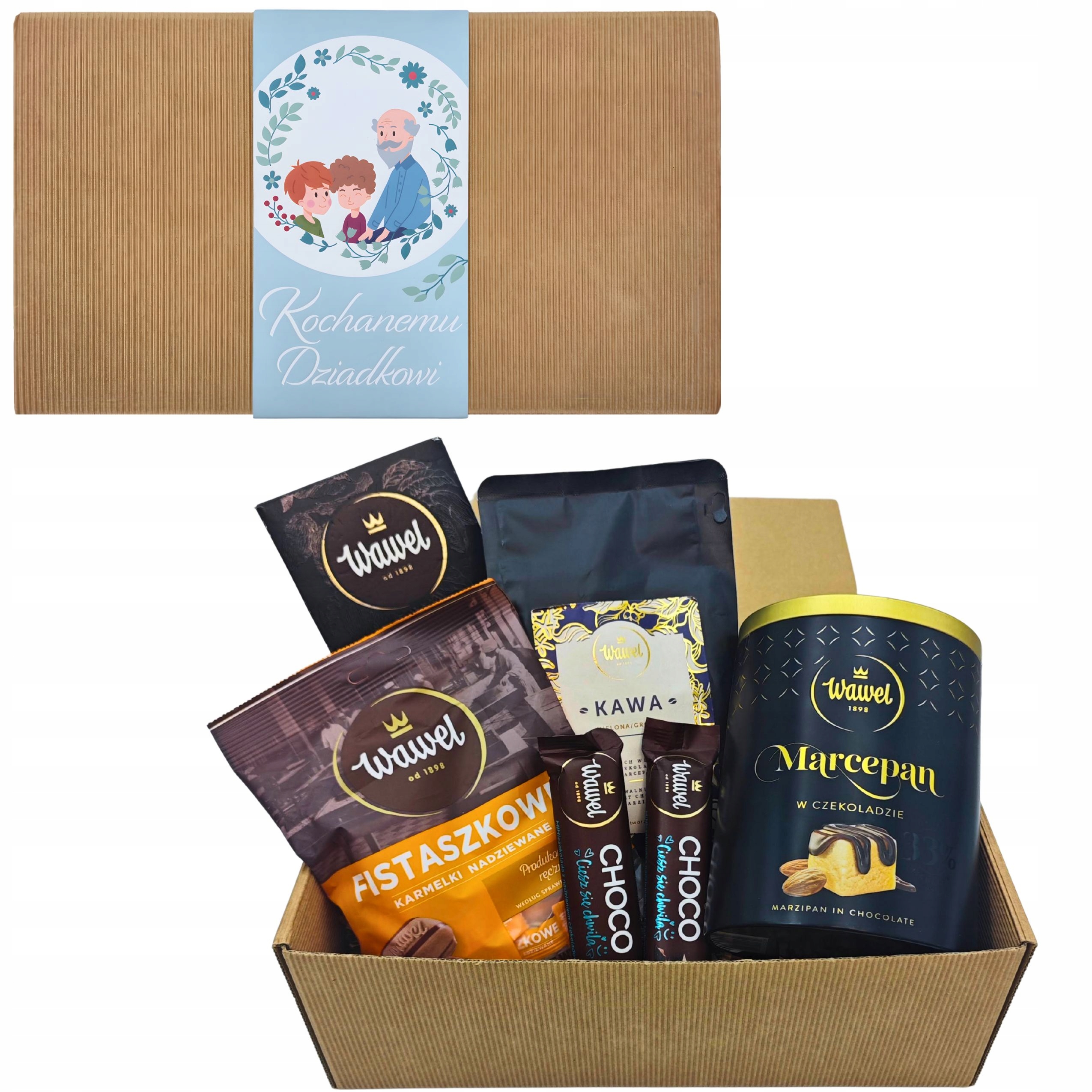Zestaw Prezentowy dla Dziadka Kawa Marcepan na Dzień Dziadka Wawel