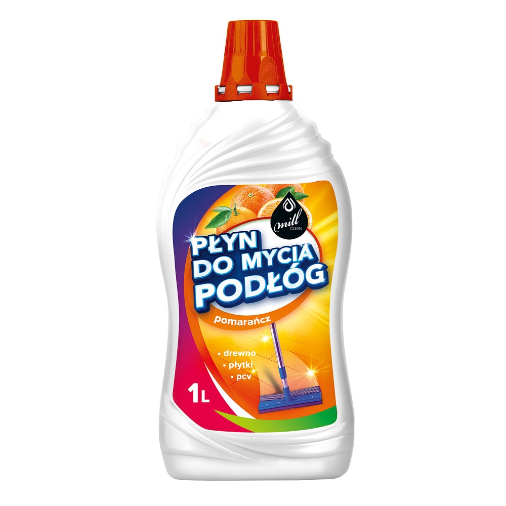 MILL Clean Čistič na podlahy s vůní pomeranče 1 l