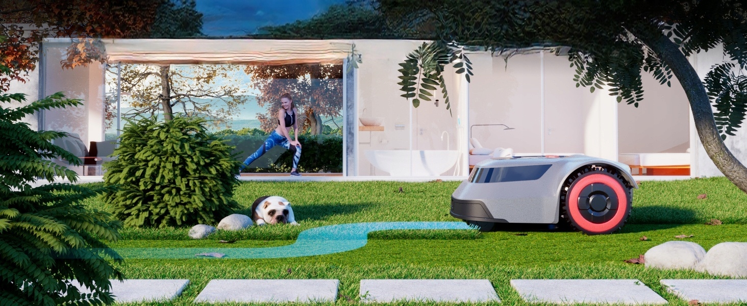 Robot Koszący Kosiarka automatyczna Redkey MGC500 Aplikacja BT Wi-Fi 800M2 Informacje o bezpieczeństwie CE