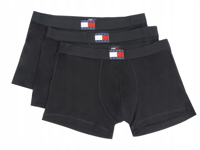 Tommy Jeans pánské boxerky 3-pack, černé, L