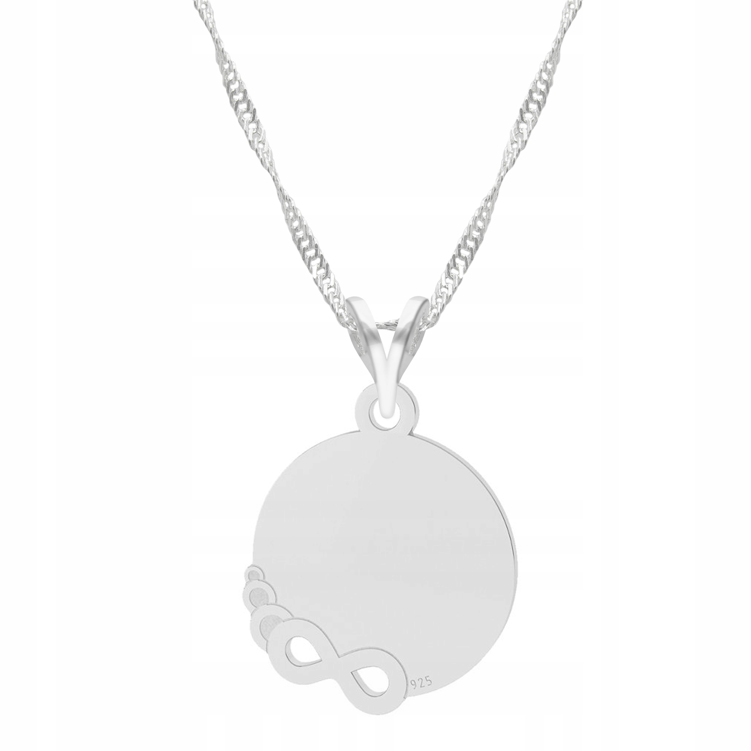 Stříbrný řetízek náhrdelník 925 Nekonečno