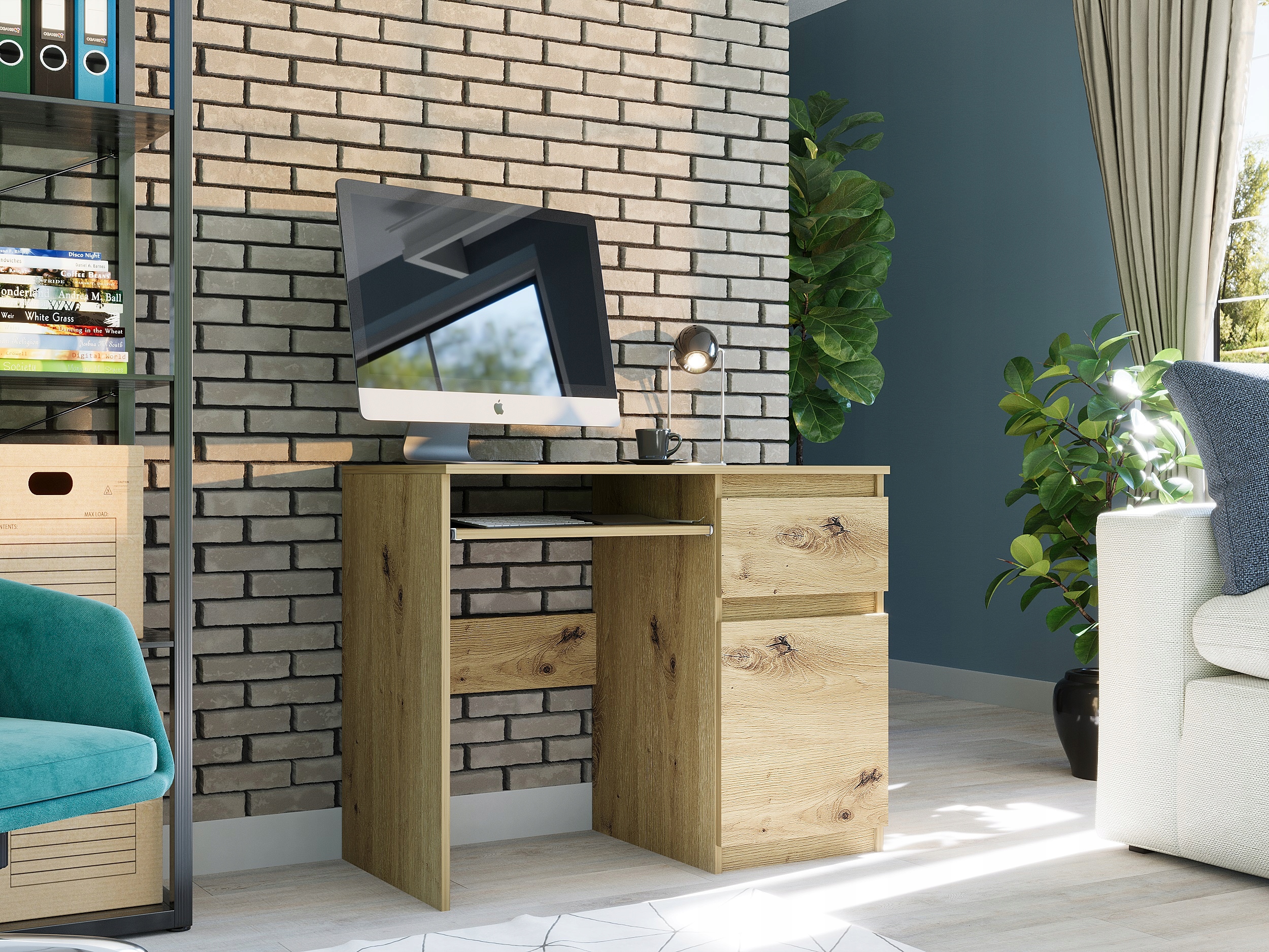 Meble Biurko komputerowe stolik 90cm N-33 ARTISAN