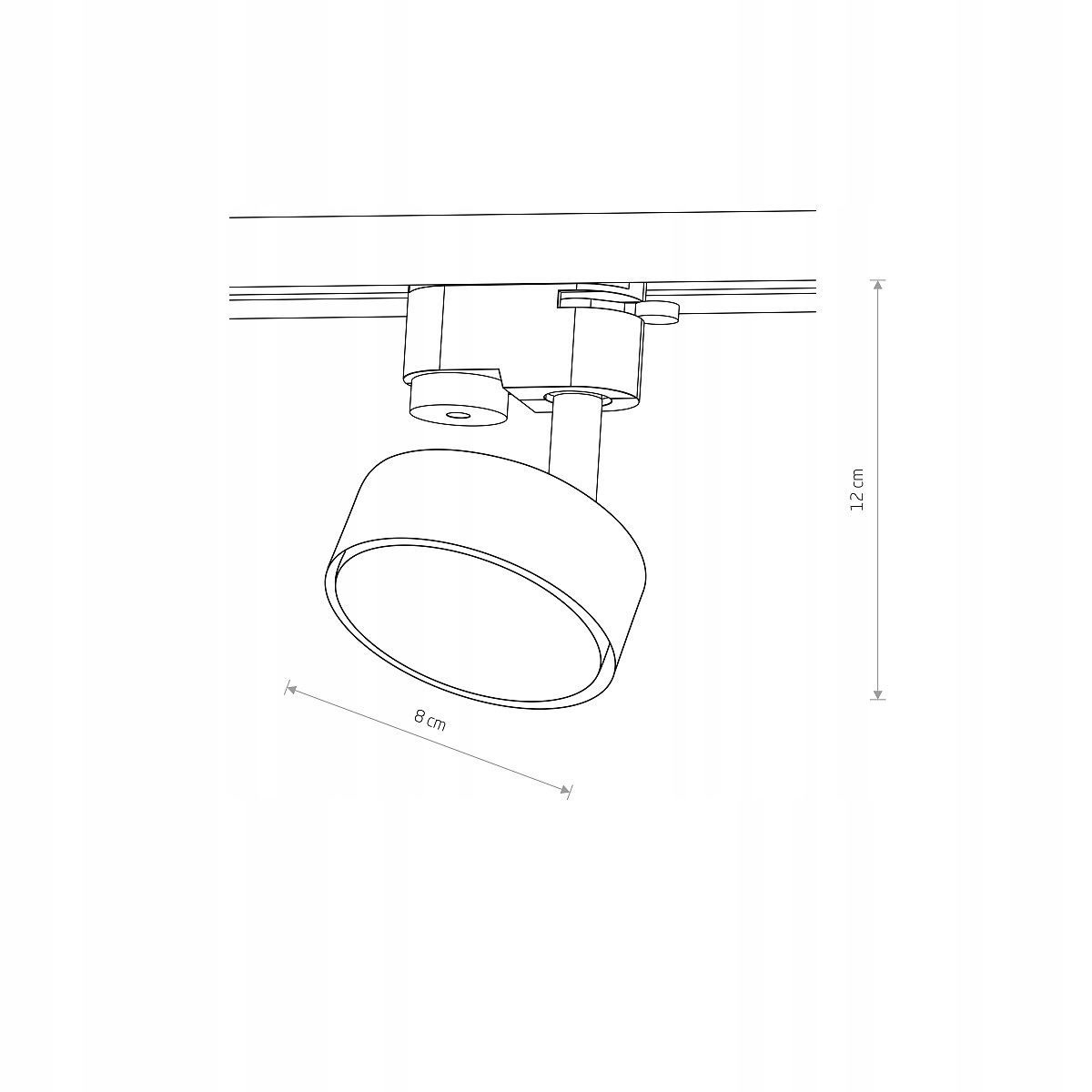 REFLEKTOR DO SZYN NOWODVORSKI PROFILE PUCK 10358 Maksymalna moc pojedynczego źródła światła 8 W