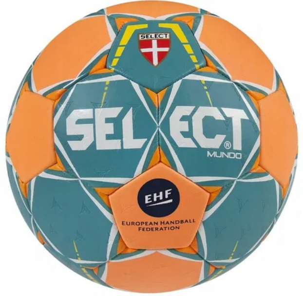 Piłka ręczna Select Mundo Ehf pomarańczowo-turkusowa r. 3 wytrzymała