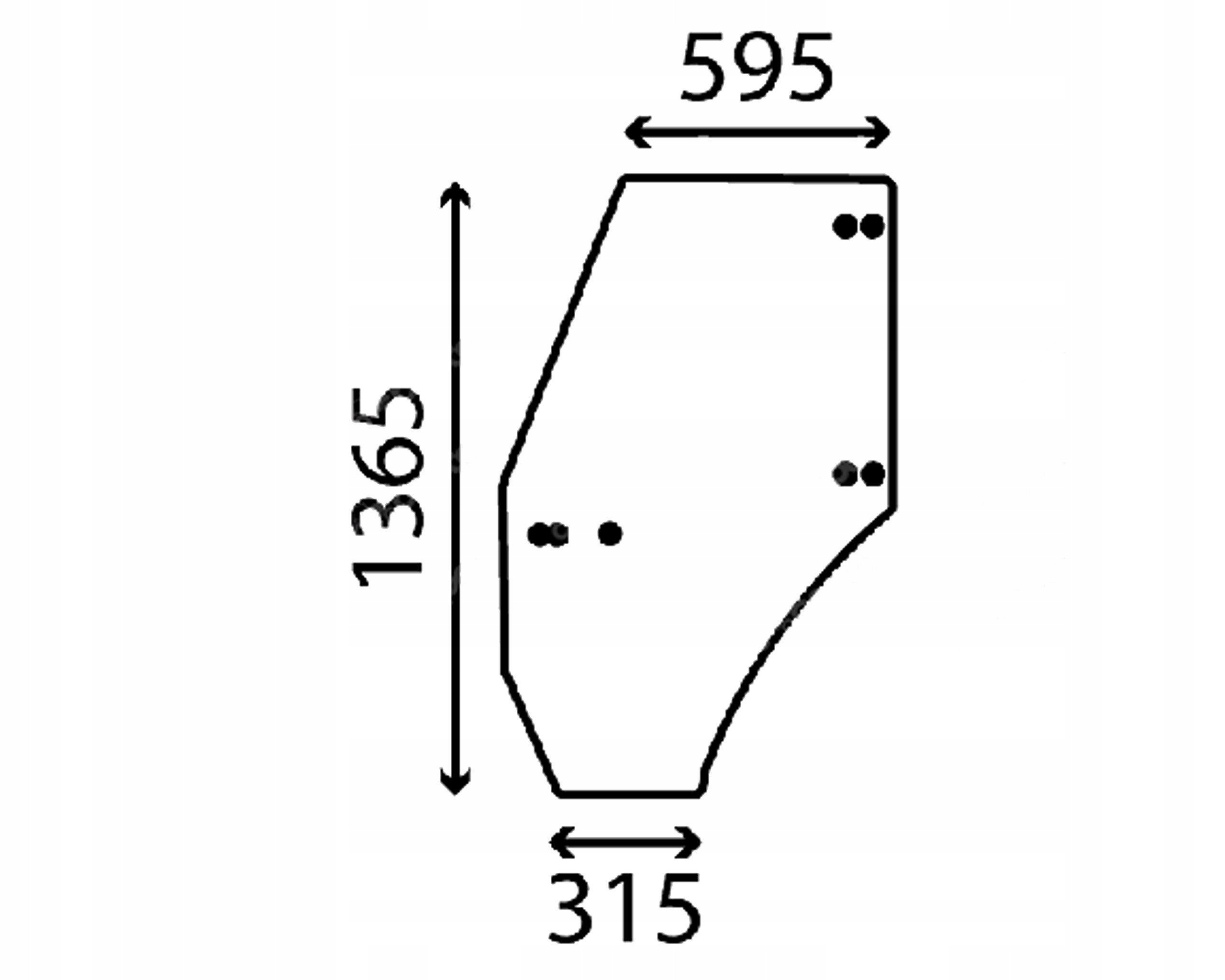 sklo Deutz-Fahr Same dveře levé 04439314