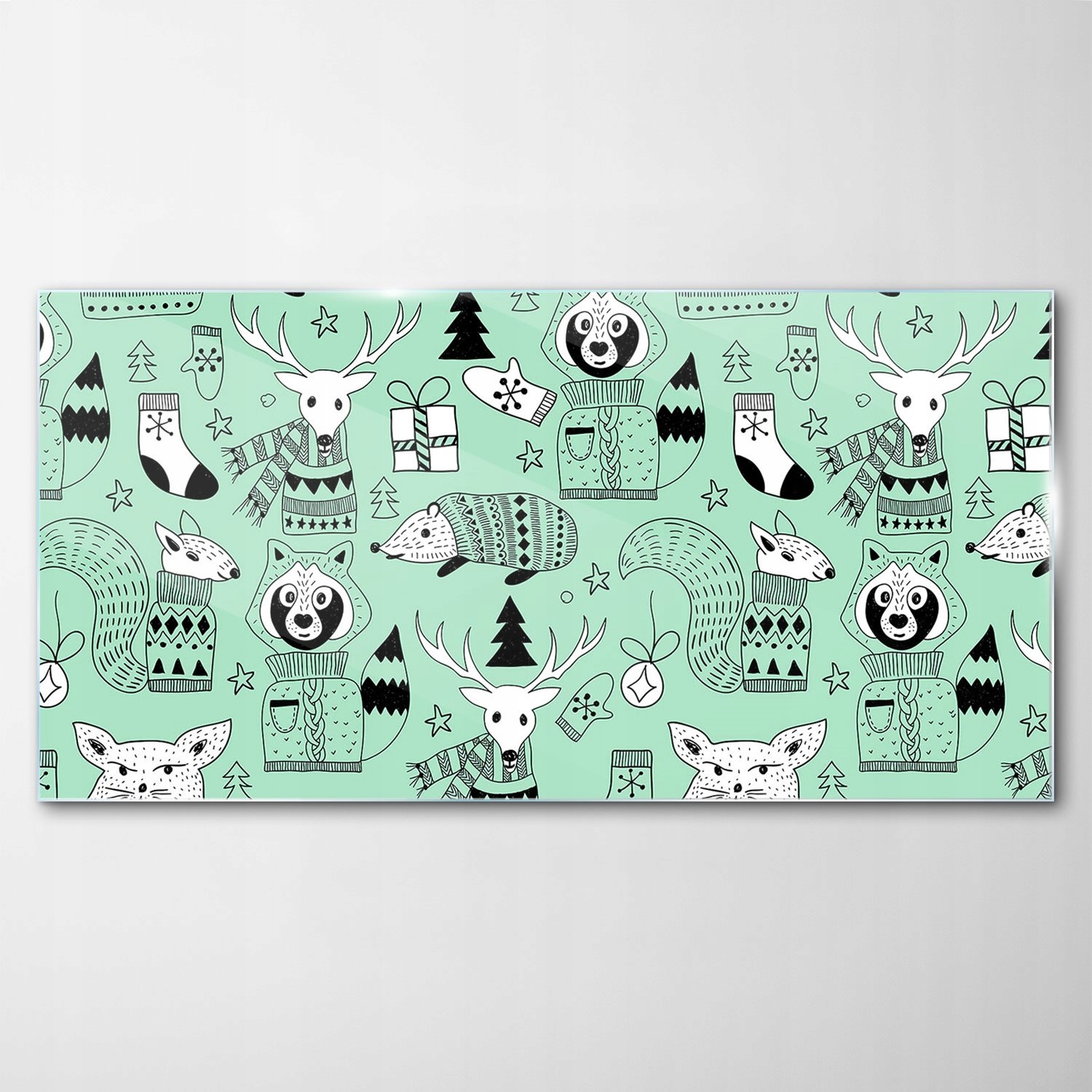 

Obraz Szklany Dekor Skandynawia Zoo Zwierzę 120x60