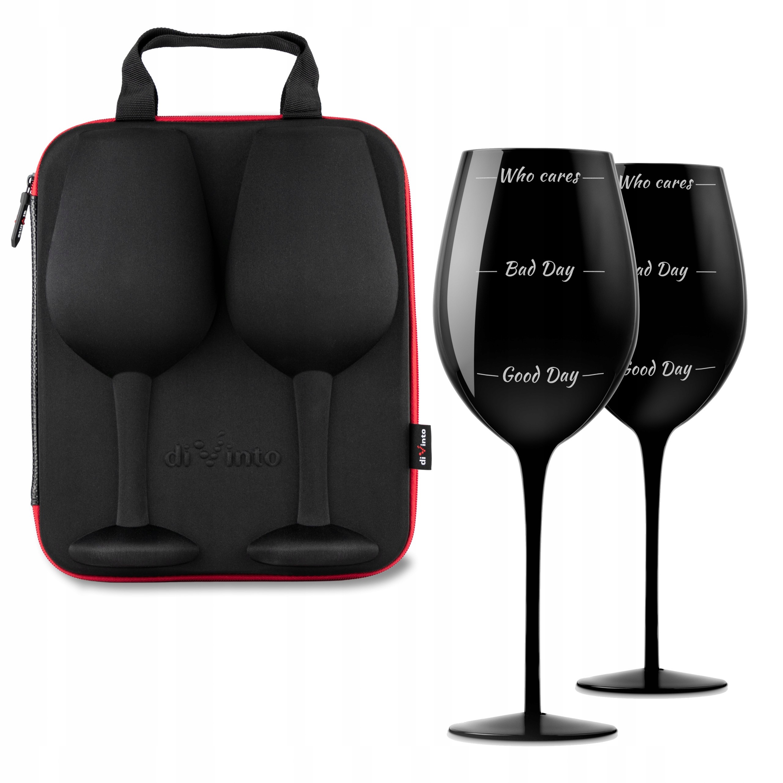 (hs) Pouzdro se skleničkami diVinto Who cares Black Originál