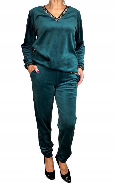 

Dres Welurowy Zielony "V" 42 44