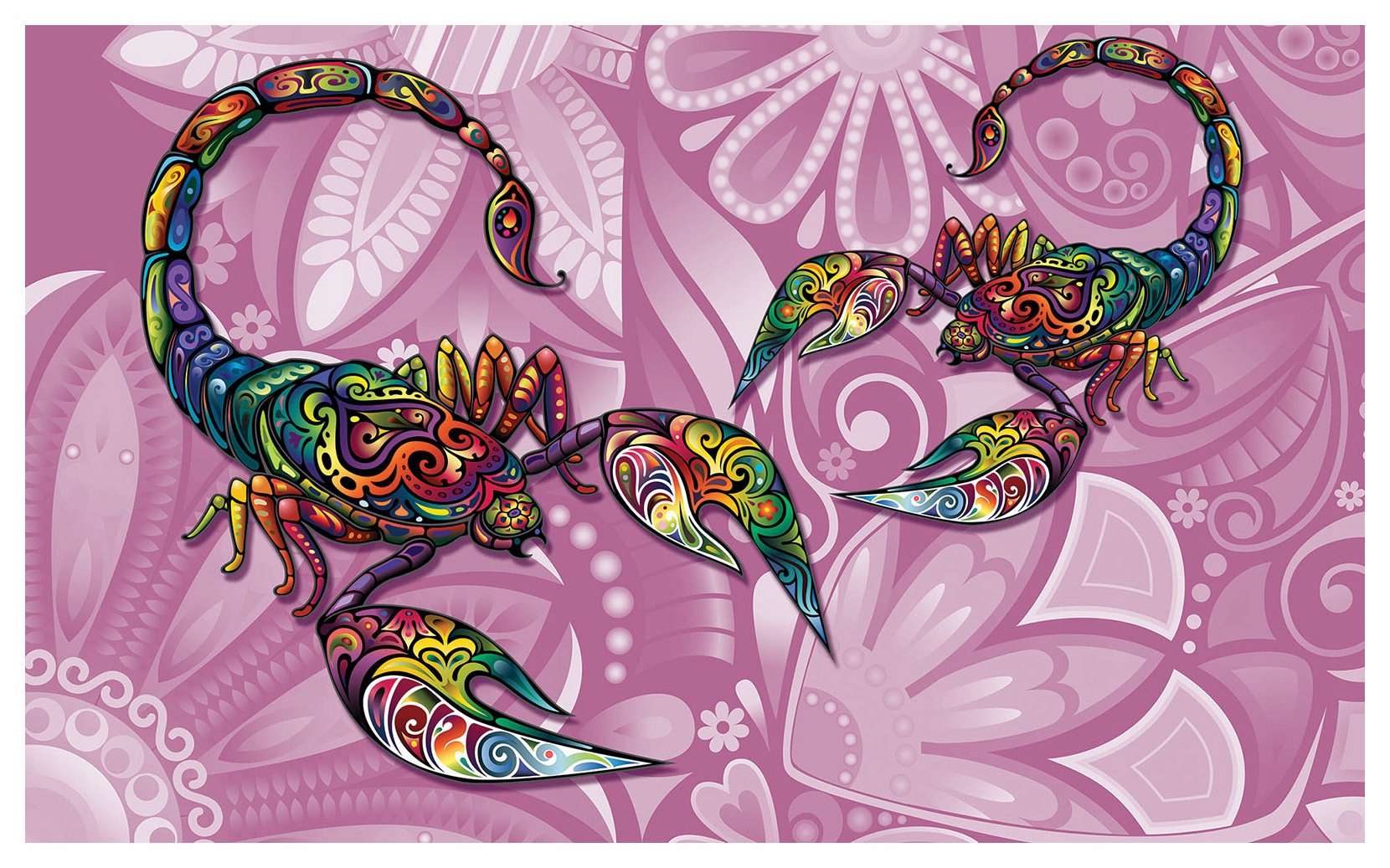 Fototapeta vlies Škorpióni v kvetoch Abstrakcia Fantasy 300x210 lepidlo