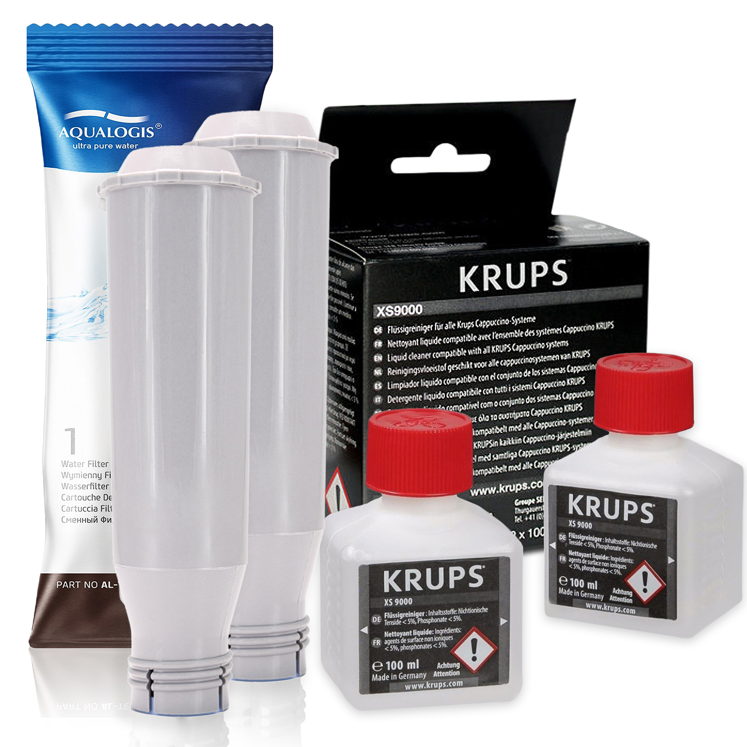 2x Filtr vody AL-TES46 Filtr do kávovaru Krups Tekutina XS9000