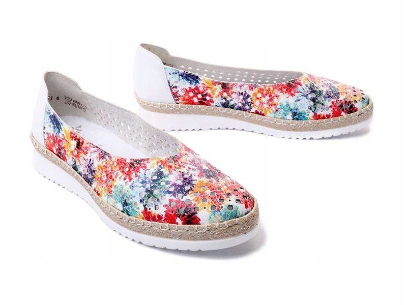 

Espadryle/baleriny damskie Rieker M9265-90 r42