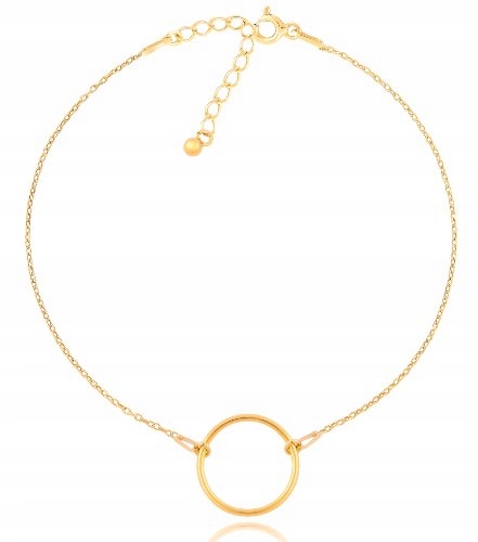 

Złota bransoletka Kółko Kółeczko Celebrytka