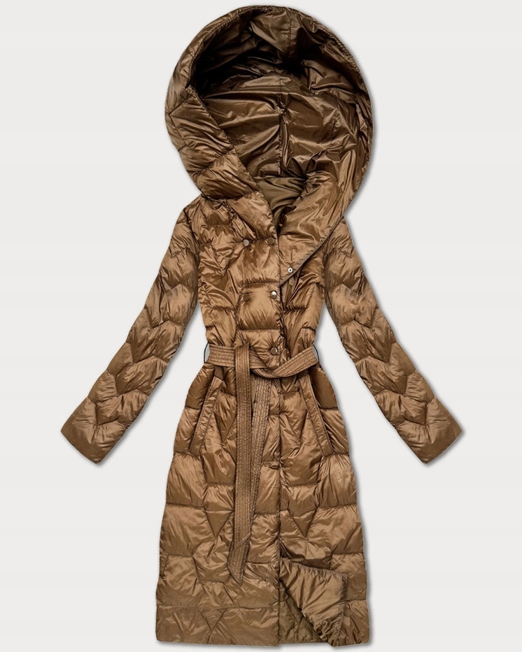 Prošívaná Přechodová Bunda 7806 Camel L (40)