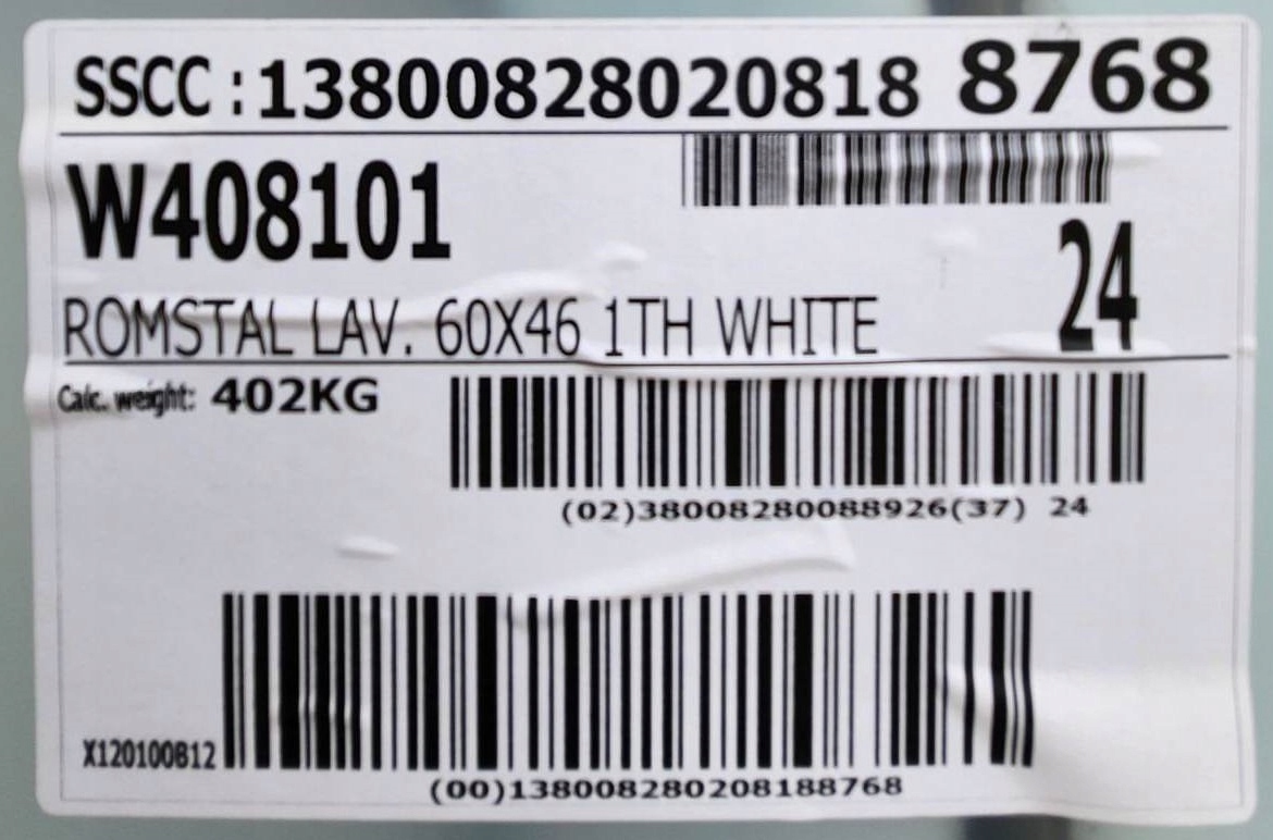 WŁOSKA umywalka ścienna wisząca 60+ bateria czarna Linia ROMSTAL