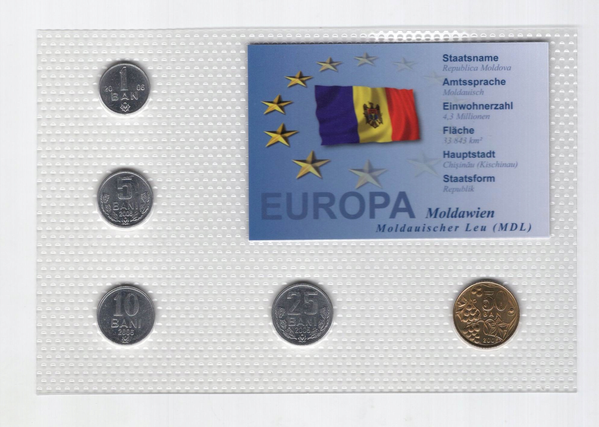 MOŁDAWIA 2005-06 ZESTAW MONET