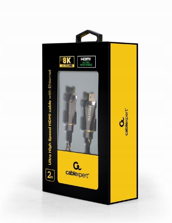 

Kabel Hdmi męski na Hdmi męski v.2.1 2m Gembird 8K