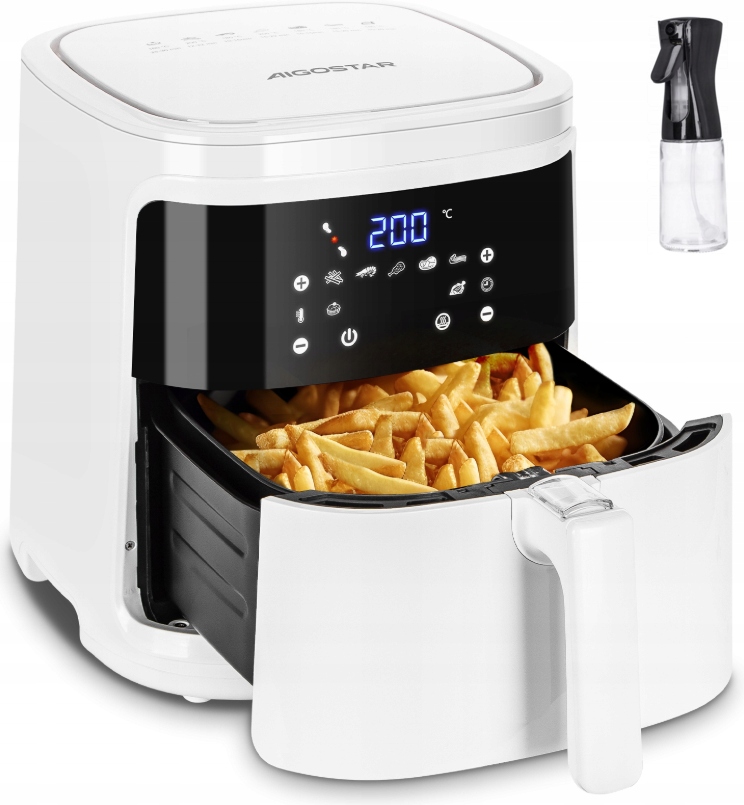 FRYTKOWNICA BEZTŁUSZCZOWA 7L XL AIR FRYER WIFI 1900W FRYTOWNICA SMART ...