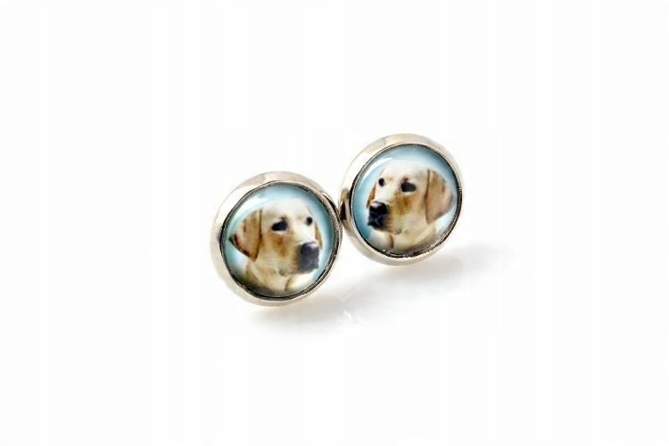 

Labrador Retriever Kolczyki z Twoim zdjęciem