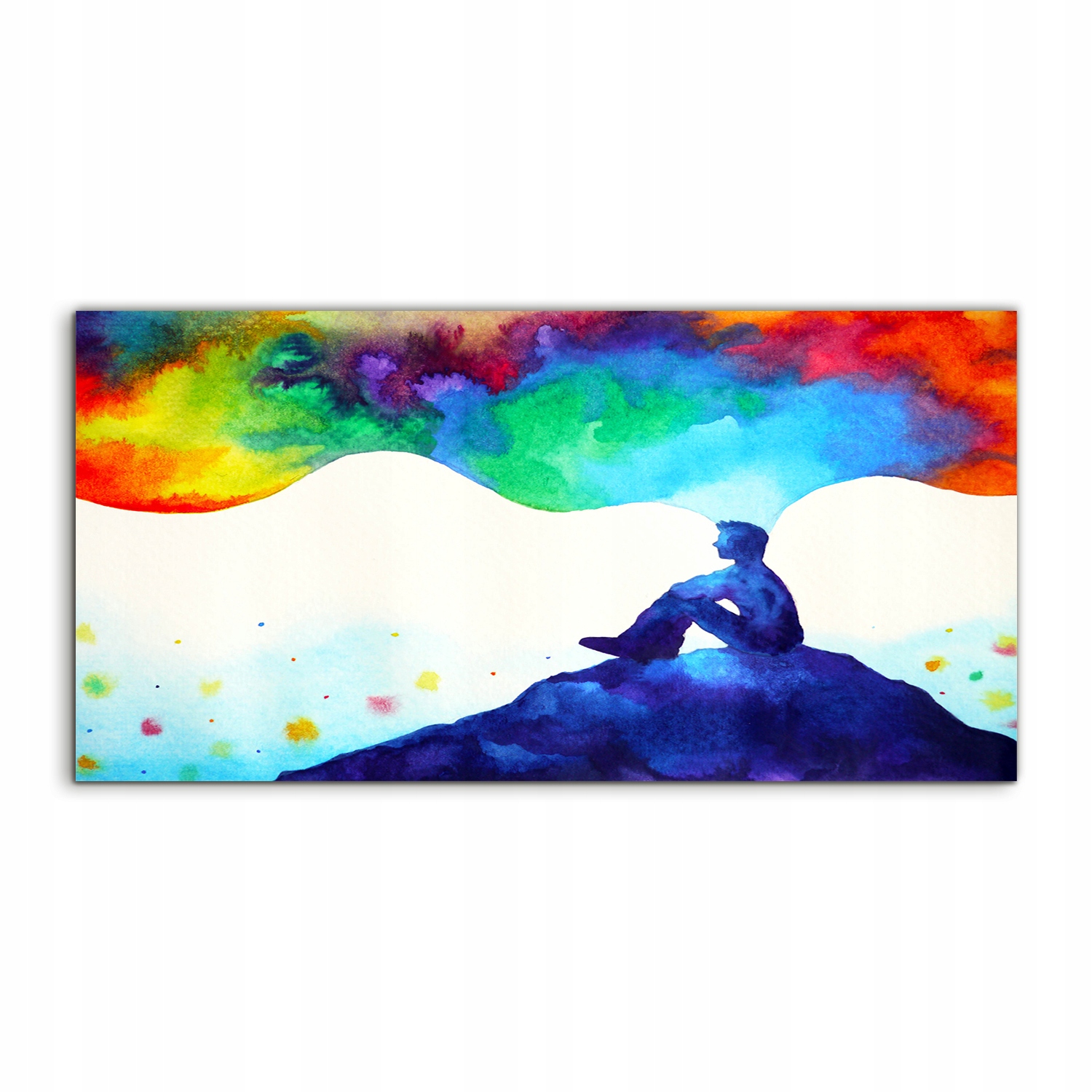 Akrylový obraz 120x60 závesný Abstrakcia Akvarely