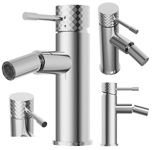 Batéria Glami bidetová jednopáková, pohyblivý bidetový kohútik, chróm