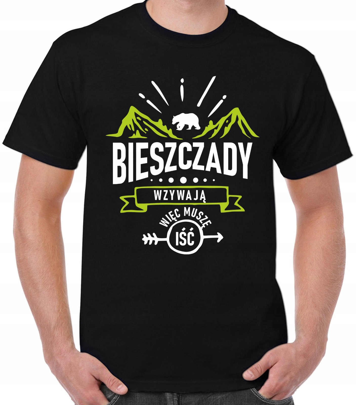 

koszulka z nadrukiem bieszczady, góry,chodź w góry