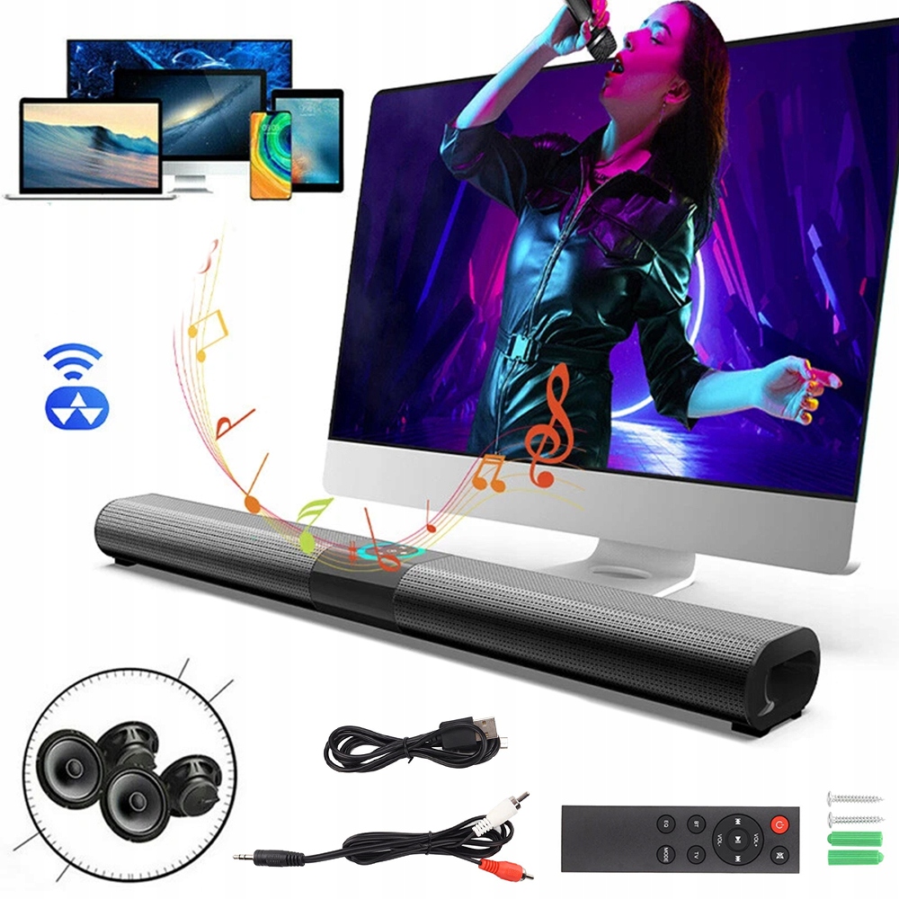 Výkonný Soundbar Bluetooth Reproduktor 5.0 Usb Hdmi Televizor Sada Tws Soundbar