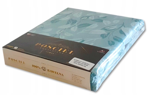 Komplet pościeli 220x200 POLSKA 100% BAWEŁNA wz250 Miętowe listki EAN (GTIN) 6943866323033