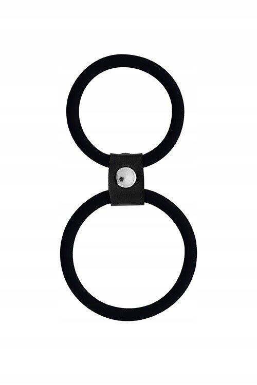 

Uciskowy Ring Na Penisa I Jądra Czarny Dual Rings