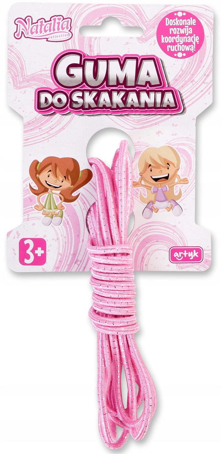 GUMA DO SKAKANIA NATALIA PASTELOWA 3m WYBÓR KOLORU Kolor wielokolorowy