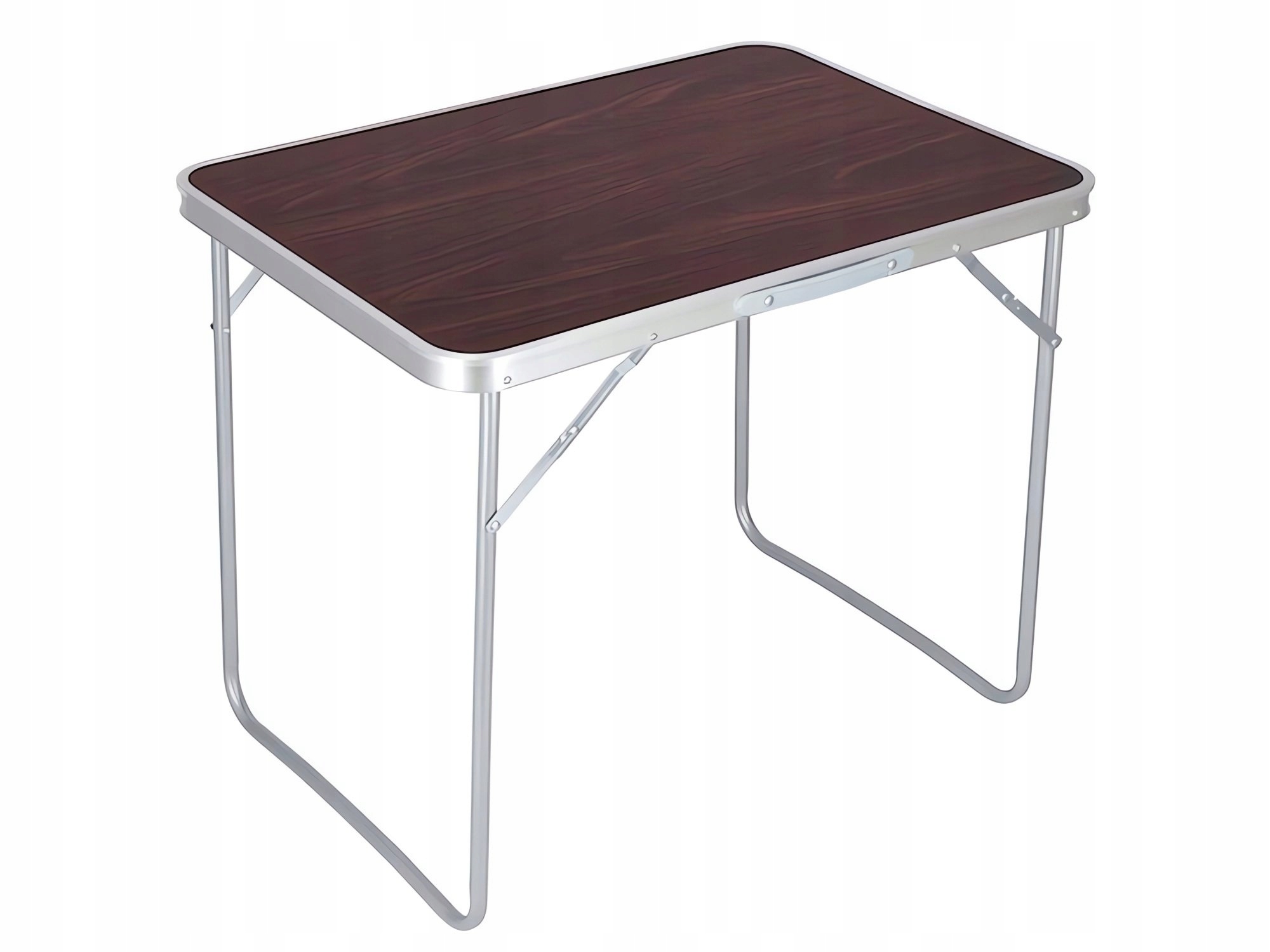 Verk 14468 Turistický stůl skládací 80 x 60 x 70 cm hnědý