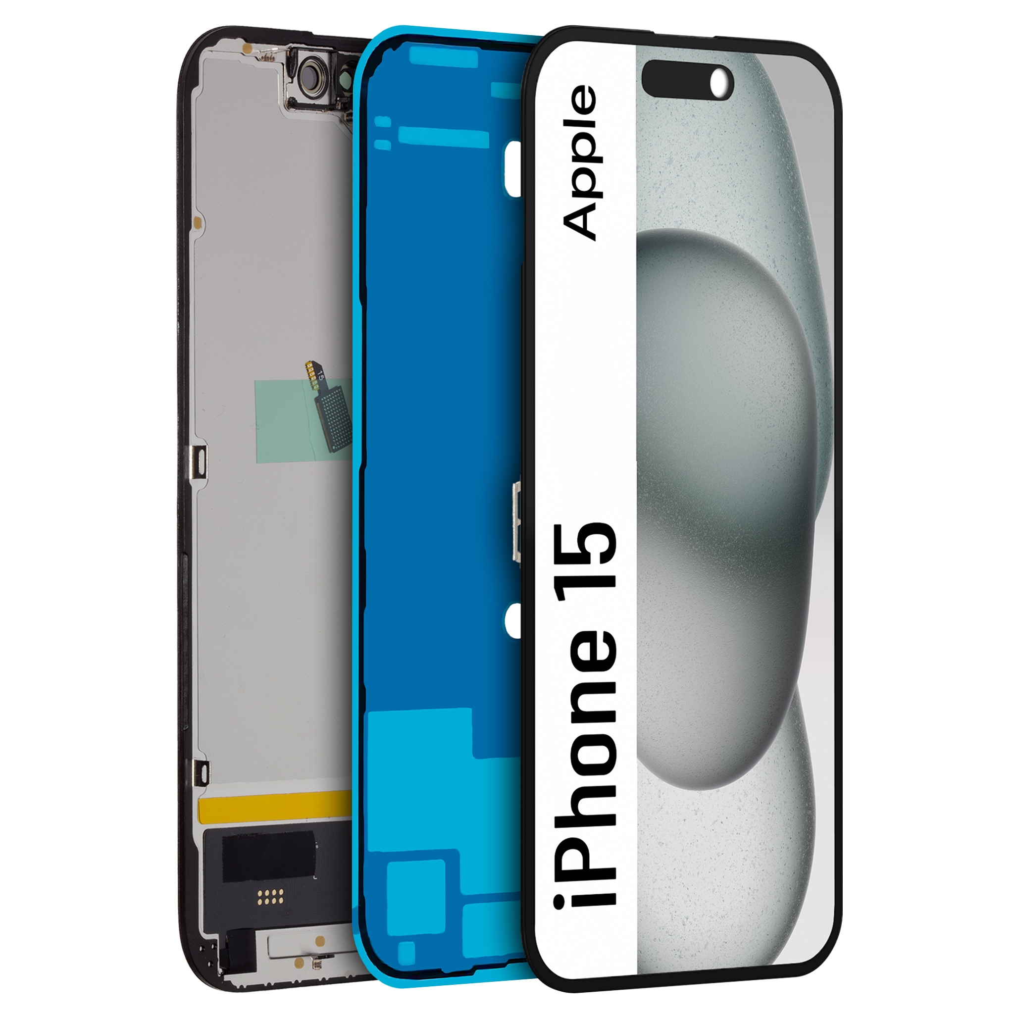 Displej pro iPhone 15 LCD displej Soft Oled A3090 A2846 Vyměnitelný čip