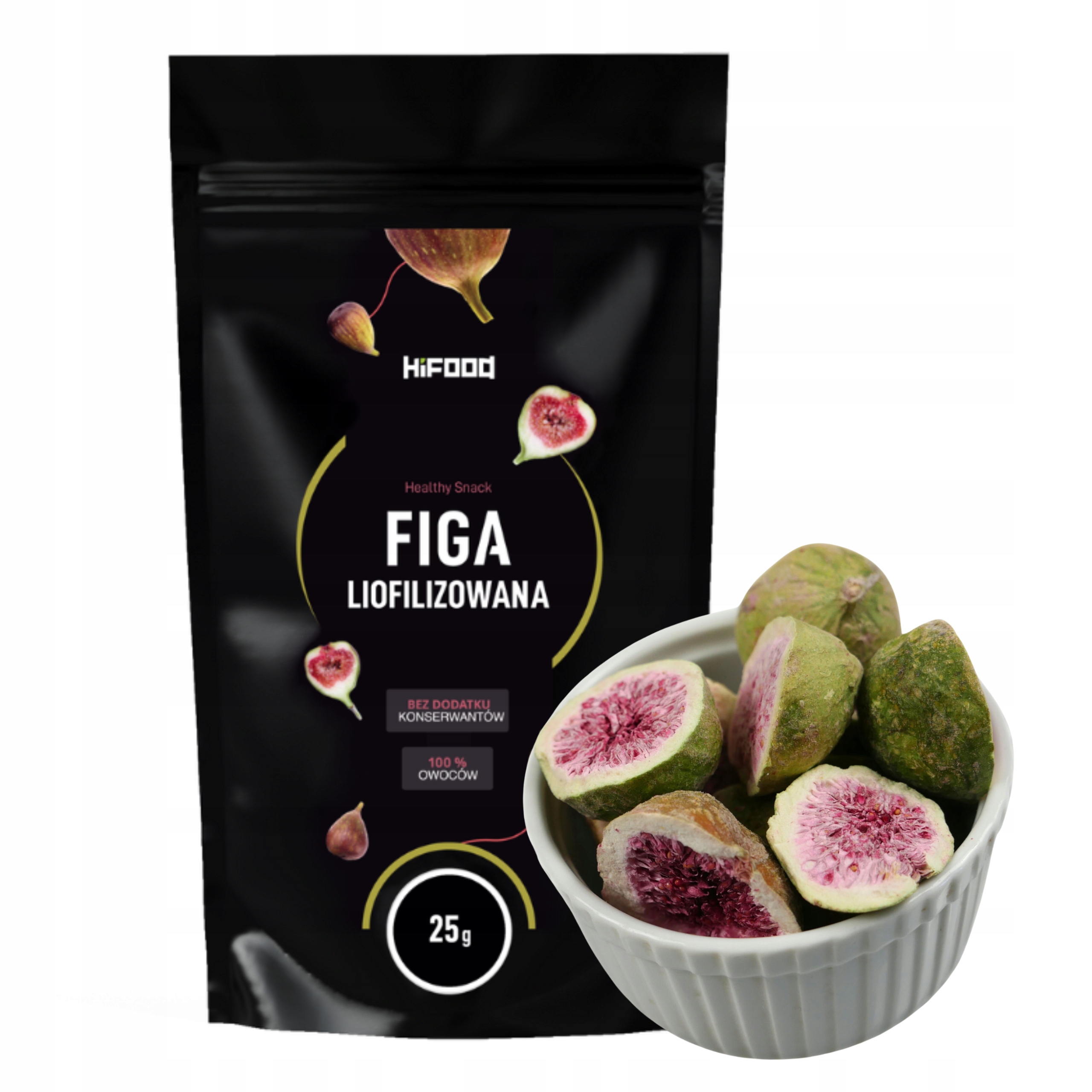 Figa Liofilizowana Połówka Figi 25g HiFOOD