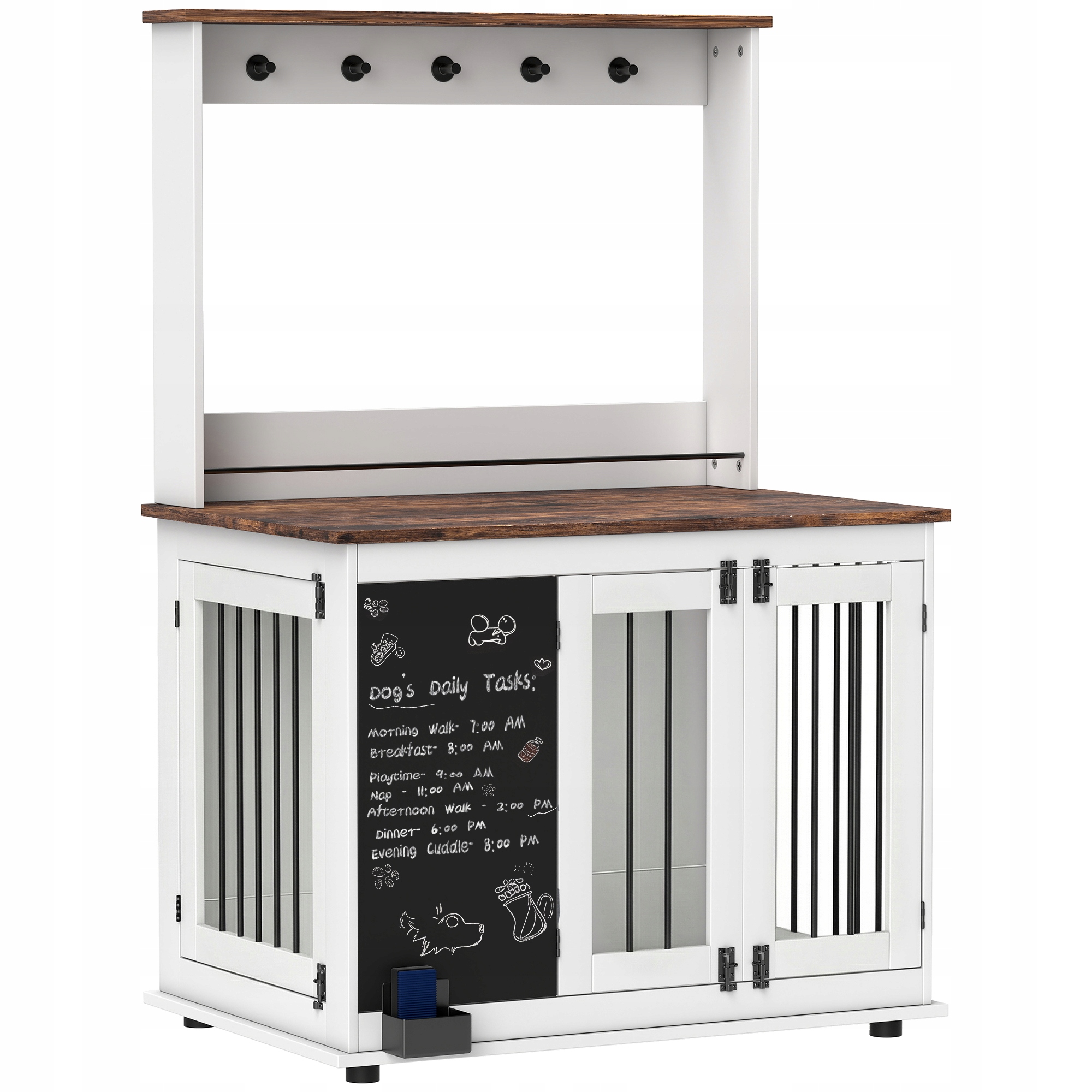 PawHut klatka dla psa z wieszakami i tablicą, kojec dla psa, kojec dla psów