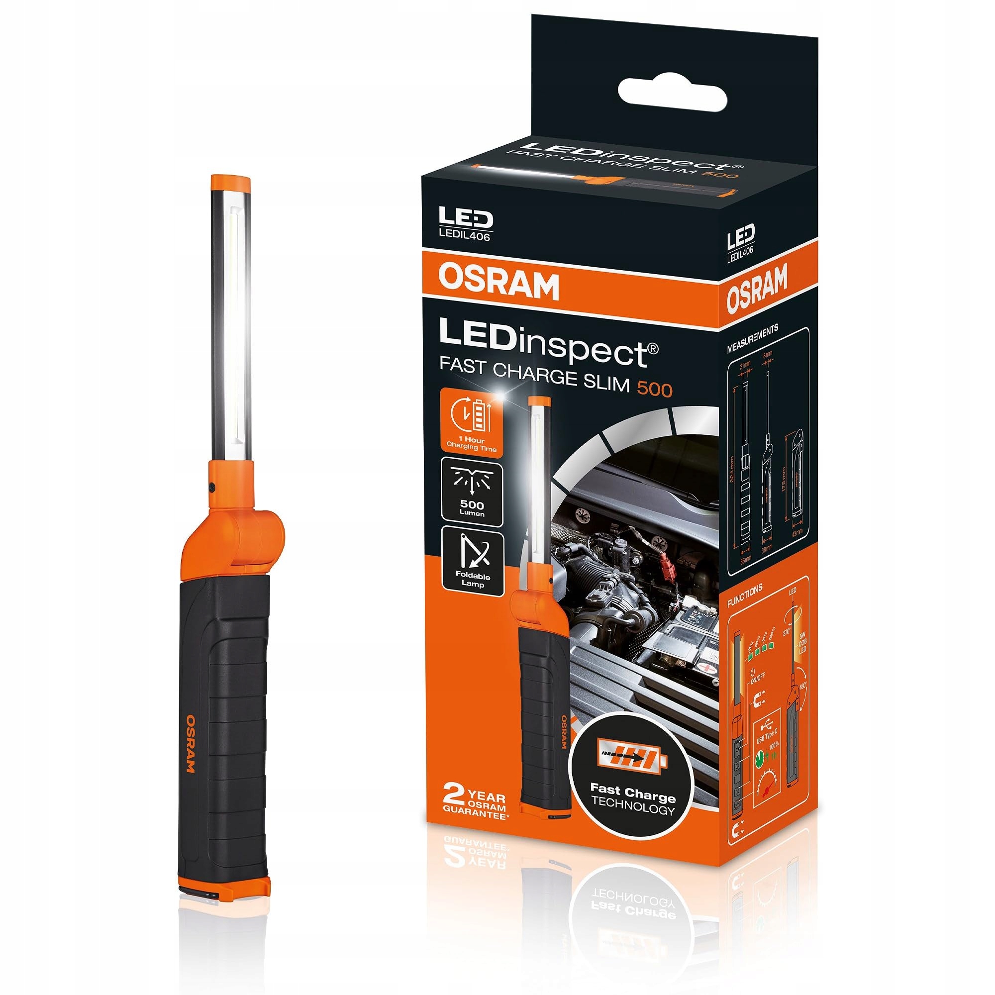 Ruční dílenská lampa Osram LEDIL409