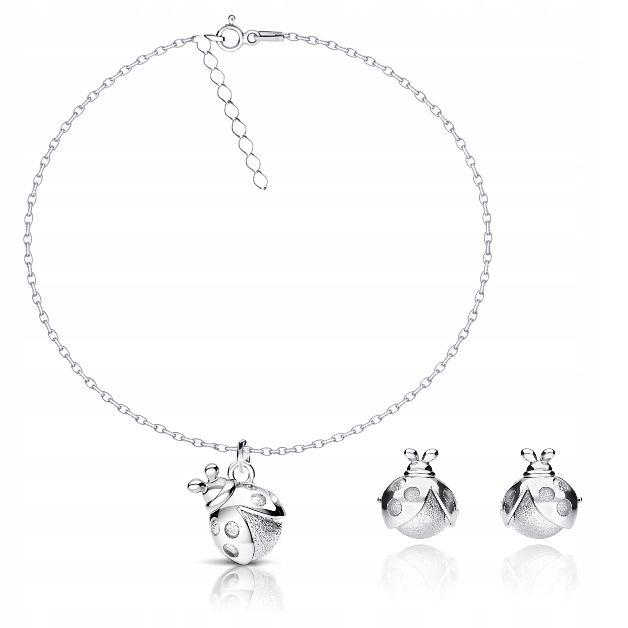 Biedronka Biedronki Sada šperků Ankier Stříbro 925 Symbol štěstí