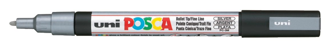 

Marker z farbą plakatową Posca PC-3M srebrny